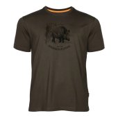 Koszulka myśliwska Wildboar Pinewood 5451-241 brąz z dzikiem 