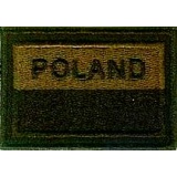 Naszywka Flaga POLAND polowa bez rzepa na bluzę mundurową