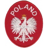 Naszywka na mundur Godło Orzeł POLAND elipsa rzep