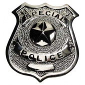 Amerykańska odznaka policyjna SPECIAL POLICE - metalowa na agrafkę