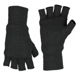 Rękawiczki bez palców - zimowe, czarne rękawice Thinsulate