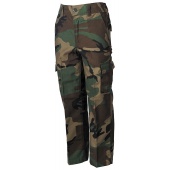 Spodnie wojskowe dla dziecka - dziecięce, kamuflaż woodland