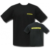 Koszulka OCHRONA T-shirt - żółty napis
