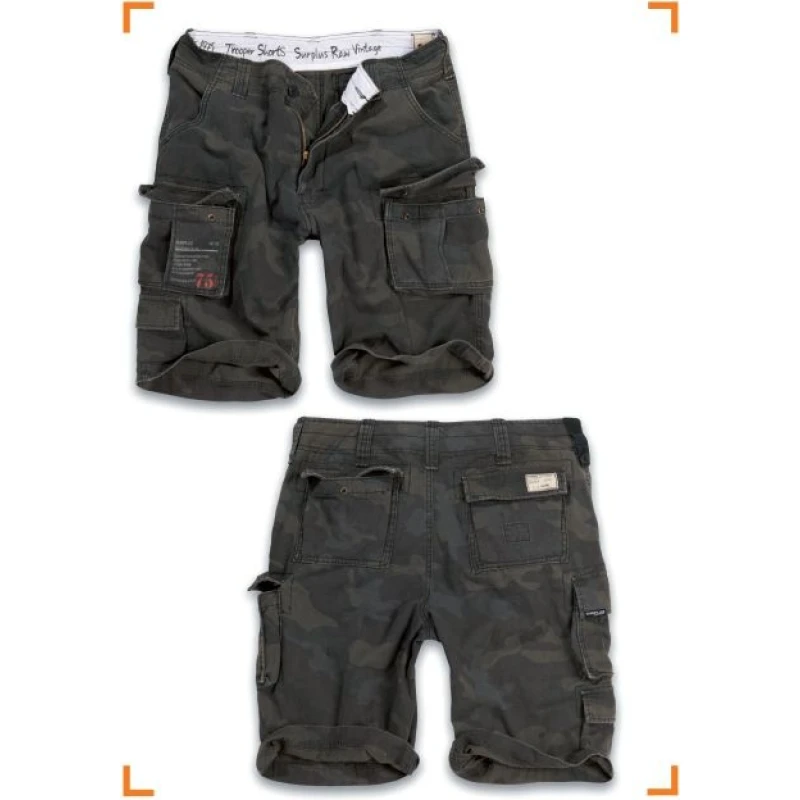 Spodenki Surplus Trooper shorts washed Black, wyprzedaż