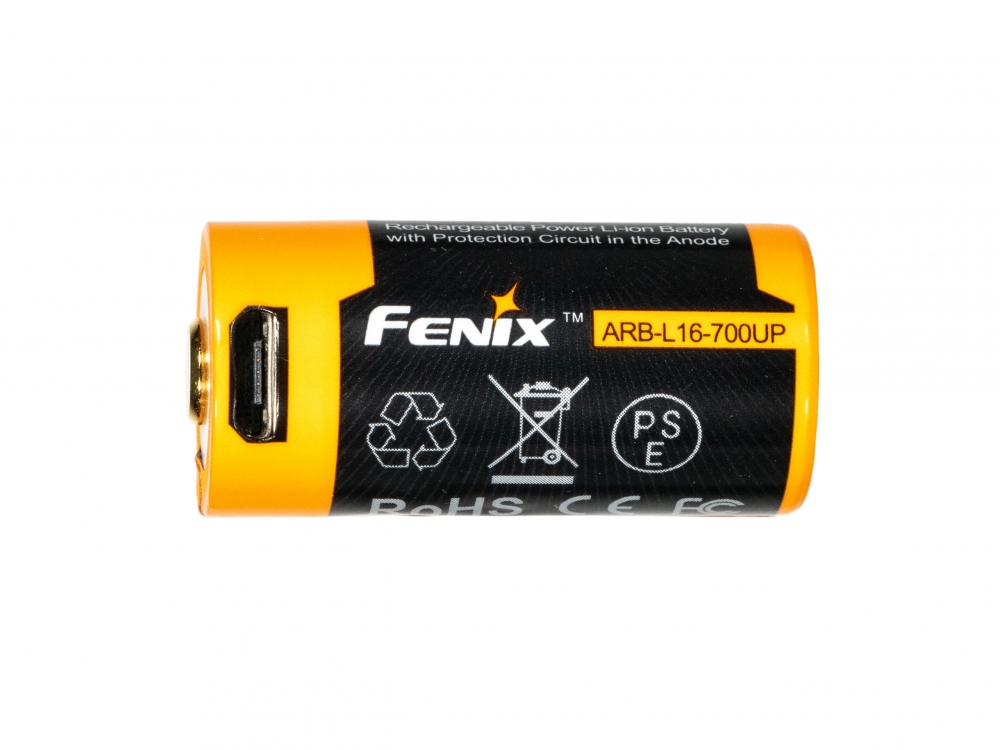 Akumulator Fenix USB ARB-L16UP (16340 RCR123 700 mAh 3,7 V)