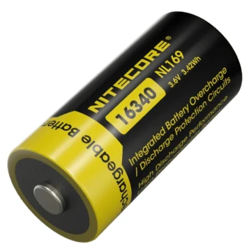 Akumulator Li-Ion CR123A Nitecore 16340 NL169 3,6V 950 mAh