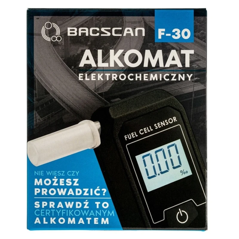 Alkomat elektrochemiczny BACscan F-30 2 lata kalibracji 10 lat gwarancji