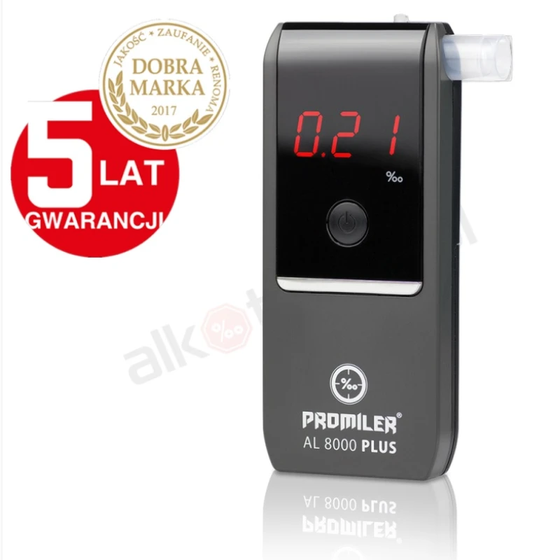 Alkomat Promiler AL8000 Plus (2 lata kalibracji gratis)