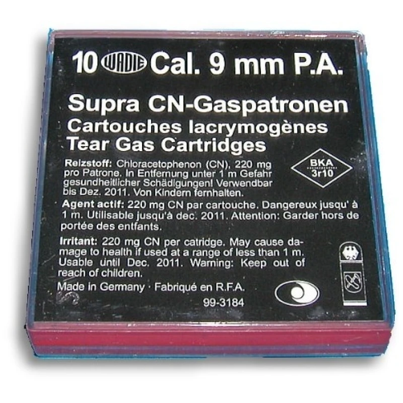 Amunicja gazowa WZM CN-Gaspatronen P.A. 9mm na pozwolenie