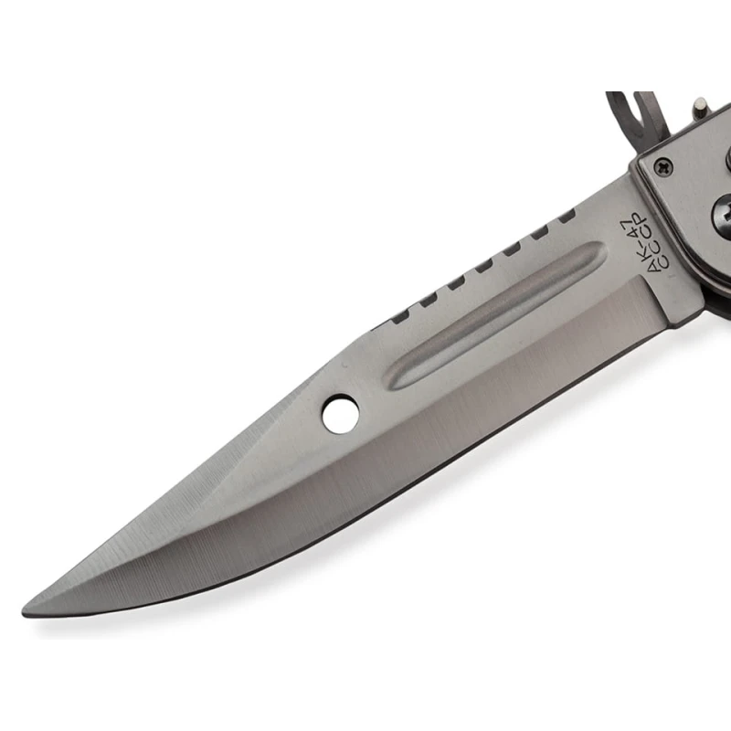 Bagnet sprężynowy BSH AK-47 34 cm - nóż składany w kaburze do paska
