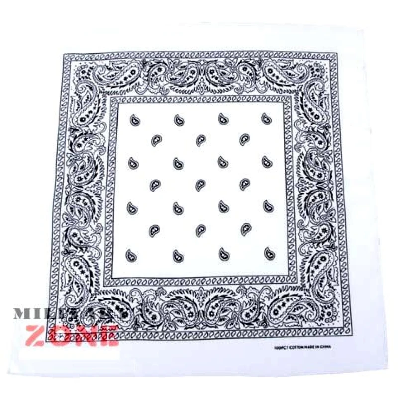 Bandana biała, bawełniana 55x55cm, biała