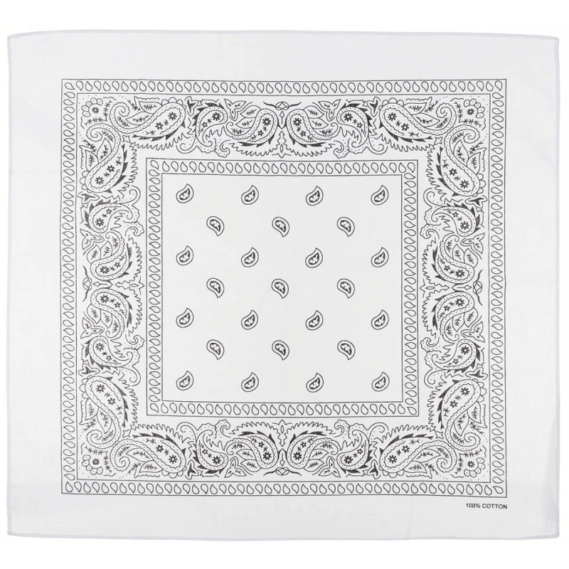 Bandana biała, bawełniana 55x55cm, biała