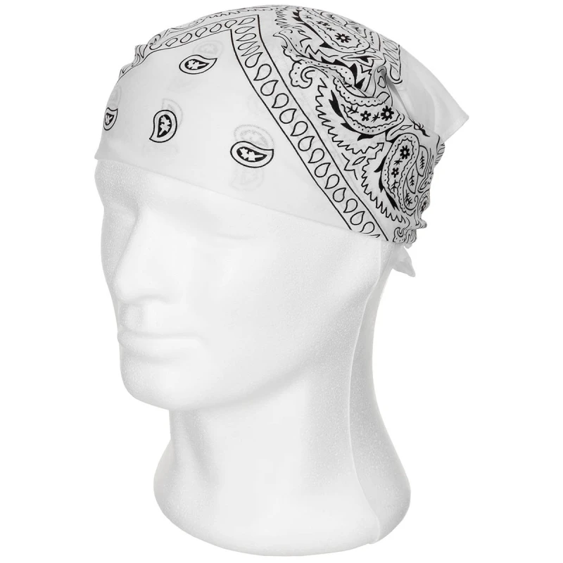 Bandana biała, bawełniana 55x55cm, biała