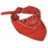 Bandana czerwona chusta bawełniana pod szyję 55x55cm
