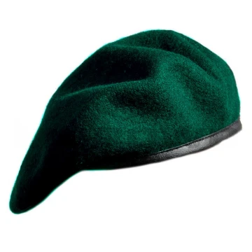 Beret tłoczony wojskowy zielony