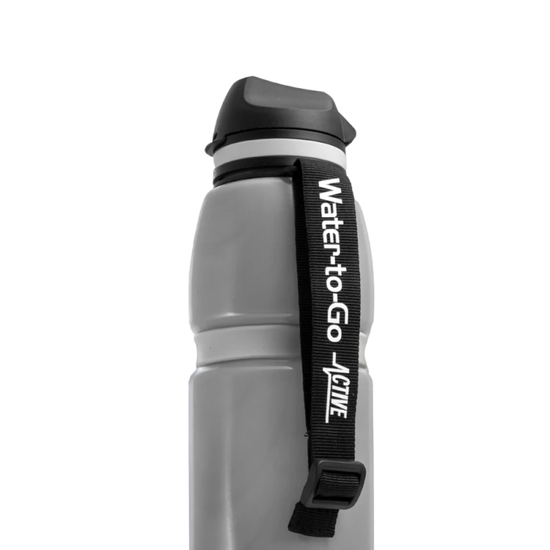 Bidon z filtrem do wody, butelka fitrująca Water-to-Go Active 1L Cloud, srebrna