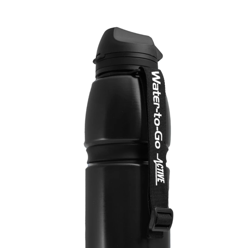 Bidon z filtrem do wody, butelka fitrująca Water-to-Go Active 1L Cloud, czarna