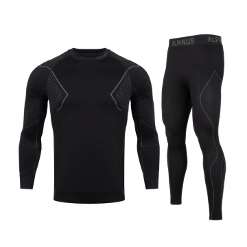 Bielizna Termoaktywna Alpinus Active Base Layer Set black