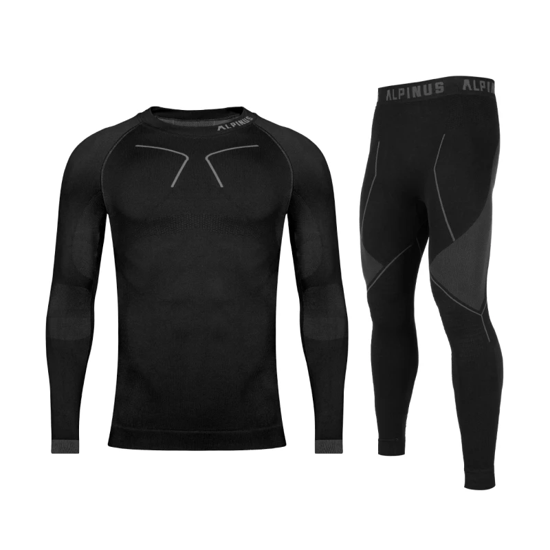 Bielizna Termoaktywna Alpinus Tactical Base Layer Set black, wyprzedaż