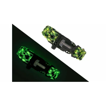 Bransoletka geckon bushmen luminescencyjna paracord 3m krzesiwo, gwizdek