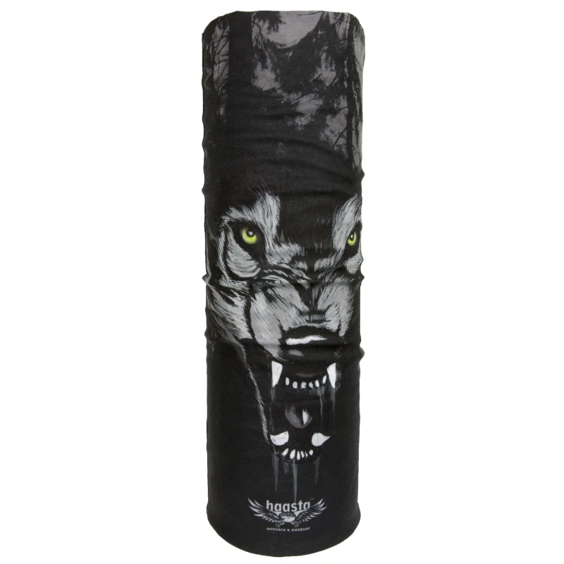 Chusta wielofunkcyjna czarny Wilk Haasta