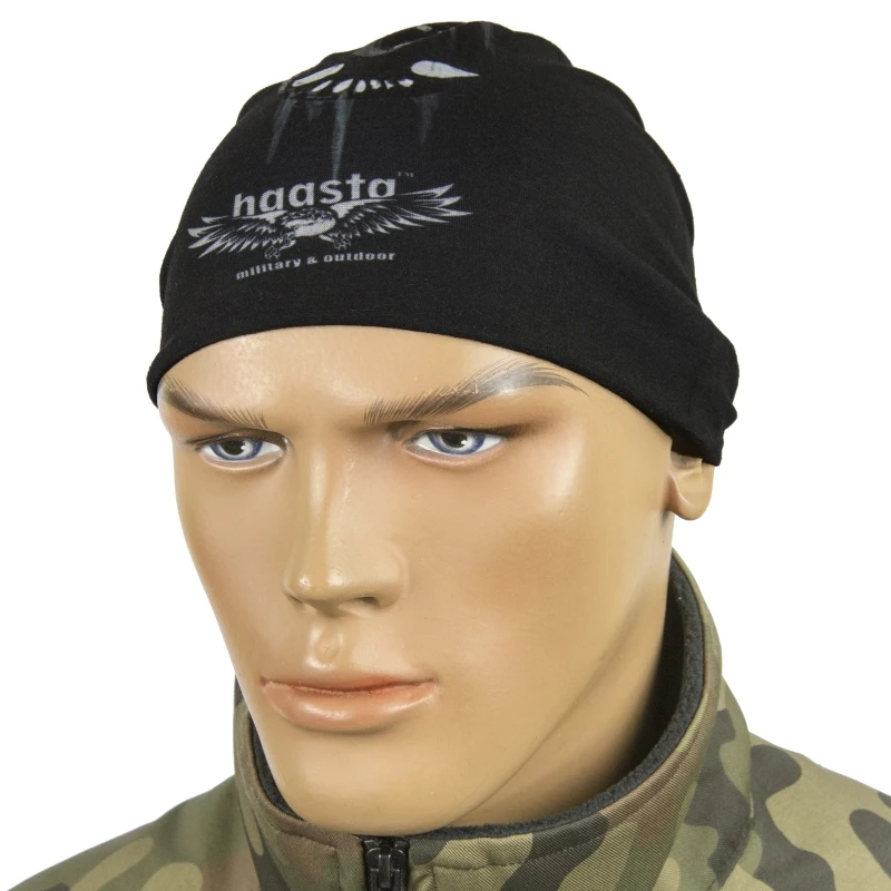 Chusta wielofunkcyjna czarny Wilk Haasta