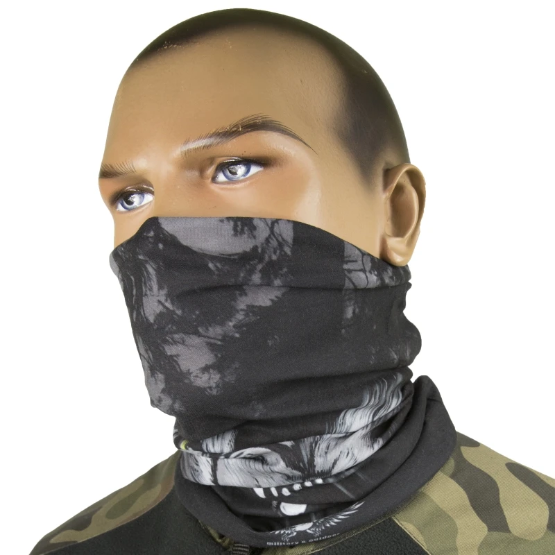 Chusta wielofunkcyjna czarny Wilk Haasta