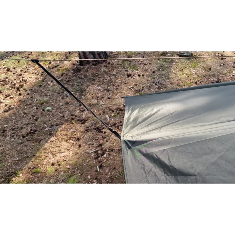 Bushmen EASY Tarp 3x3m green do lasu płachta biwakowa zadaszenie do lasu