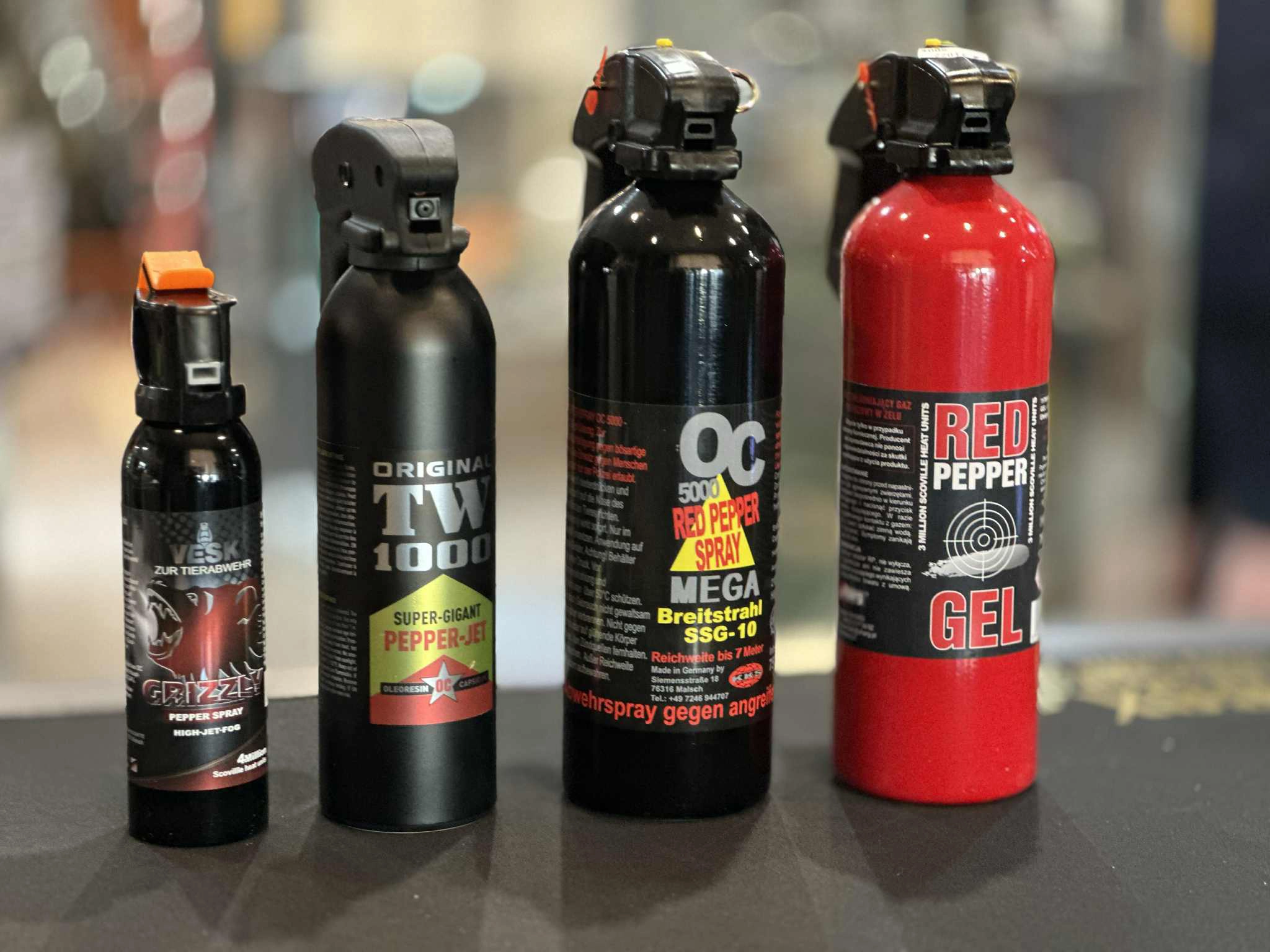 Gazy pieprzowe o dużej pojemności - tzw. gaśnice za gazem pieprzowym