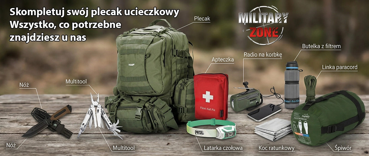 Skonfiguruj swój plecak ucieczkowy wg instrukcji mswia