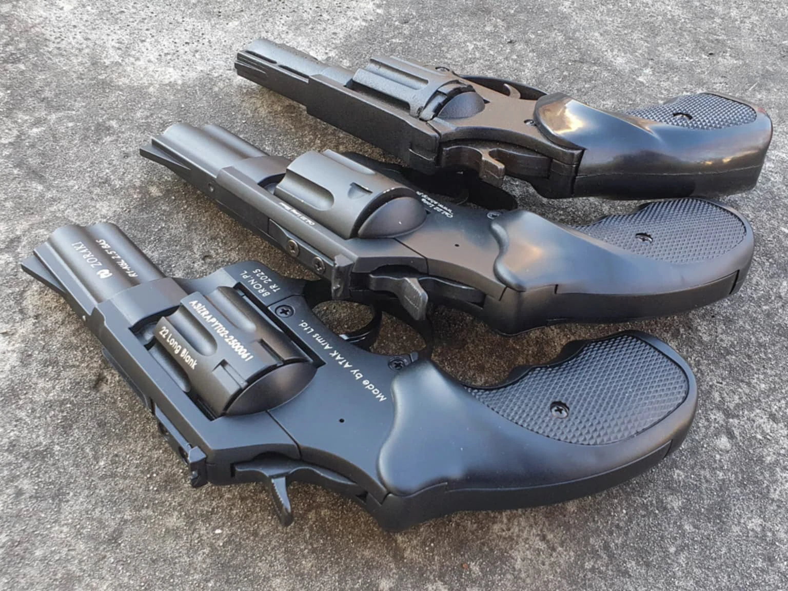 Trzy rewolery hukowe - porównianie - Ekol Viper, Zoraki i Rosomak