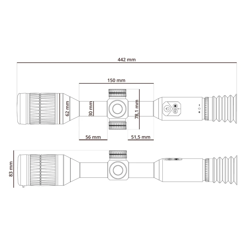 Celownik noktowizyjny HIKMICRO by HIKVISION Alpex A50T z iluminatorem 850 nm