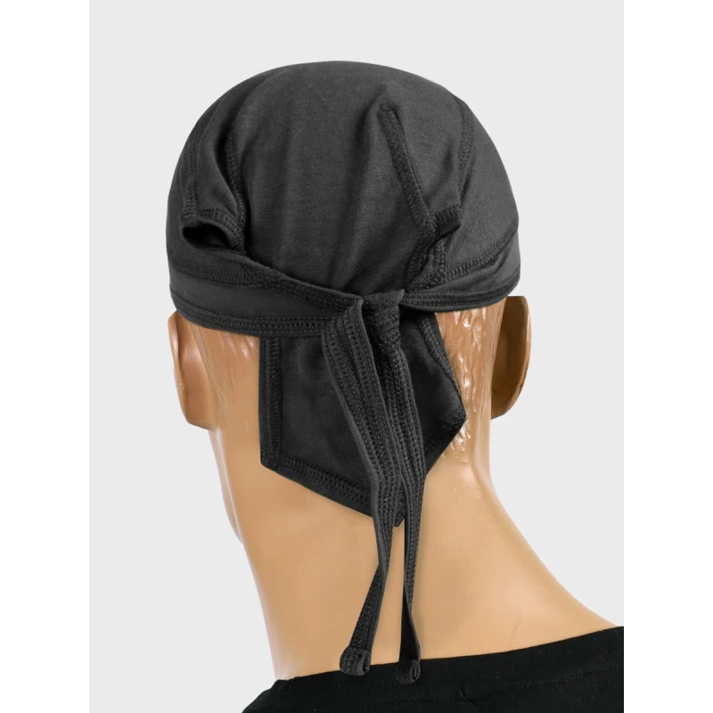 Chusta wojskowa bandana czarna Dominator headwrap bawełna i spandex