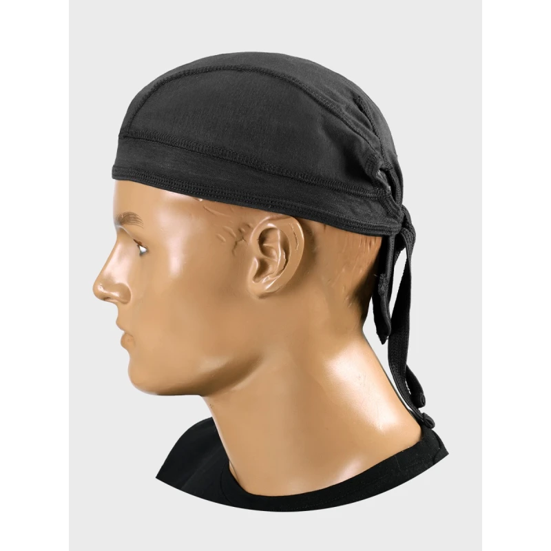 Chusta wojskowa bandana czarna Dominator headwrap bawełna i spandex