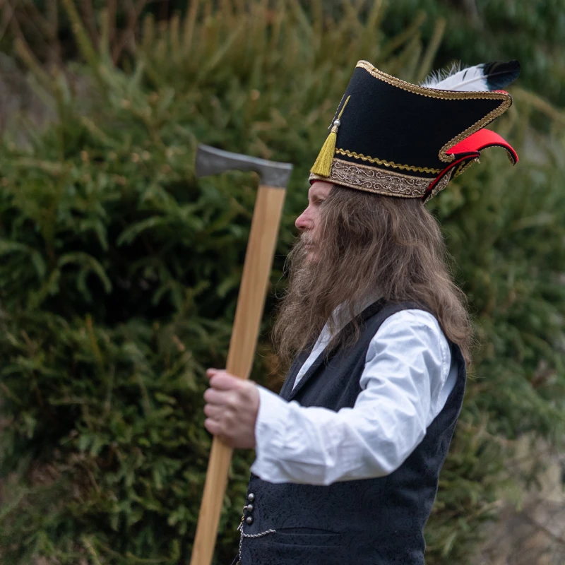 Ciupaga góralska tradycyjna kuta - toporek symbol górali