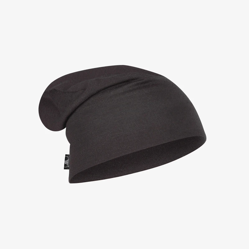 Czapka Buff Merino Wool heavyweight beanie Solid Black