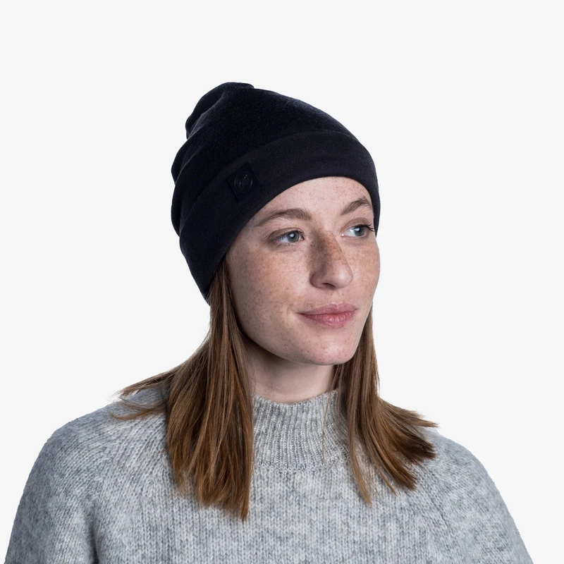 Czapka Buff Merino Wool heavyweight beanie Solid Black