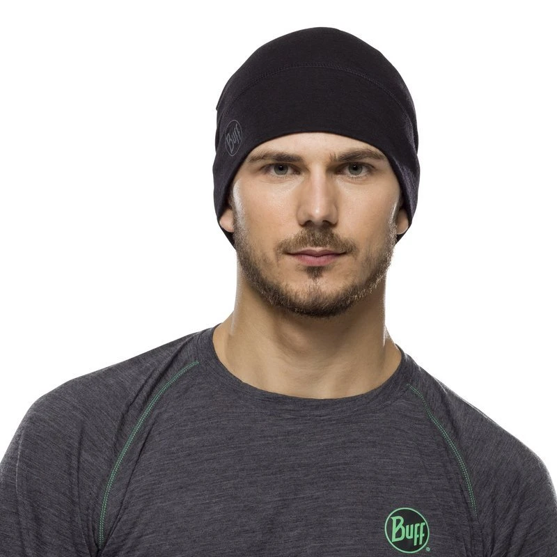 Czapka Buff Merino Wool lightweight beanie black