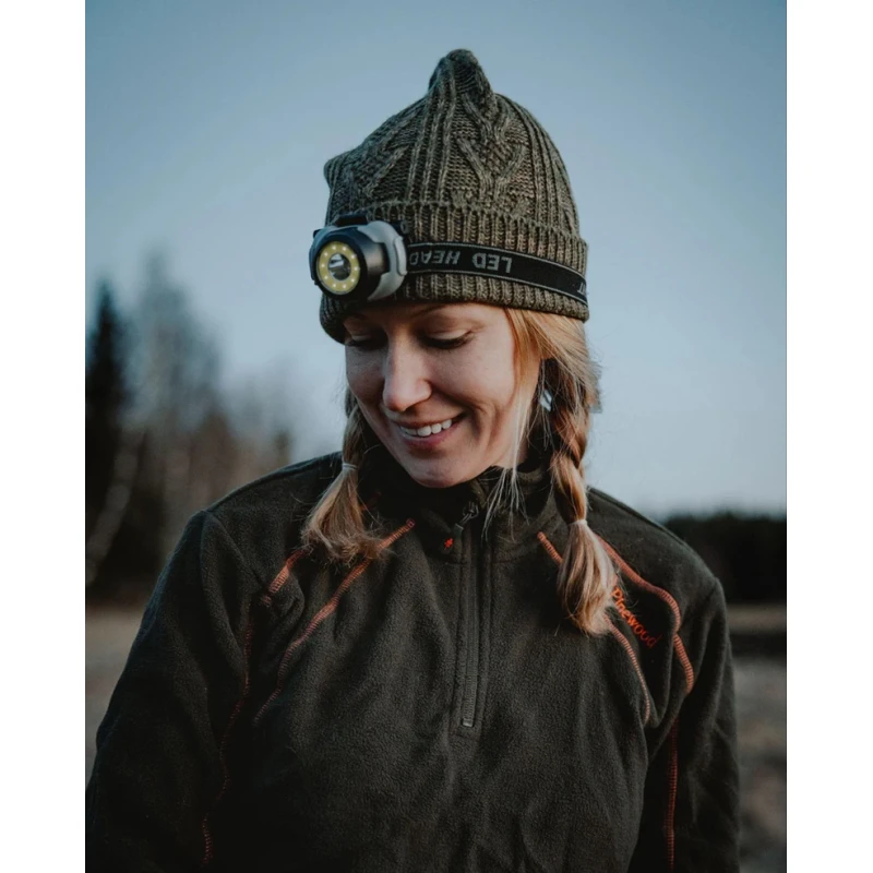 Czapka zimowa Knitted Melange Pinewood zielona green mel 1174-116