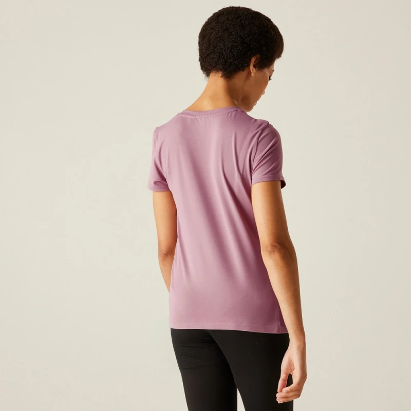 Damska koszulka Regatta Fingal Stretch różowa RWT340 5C2