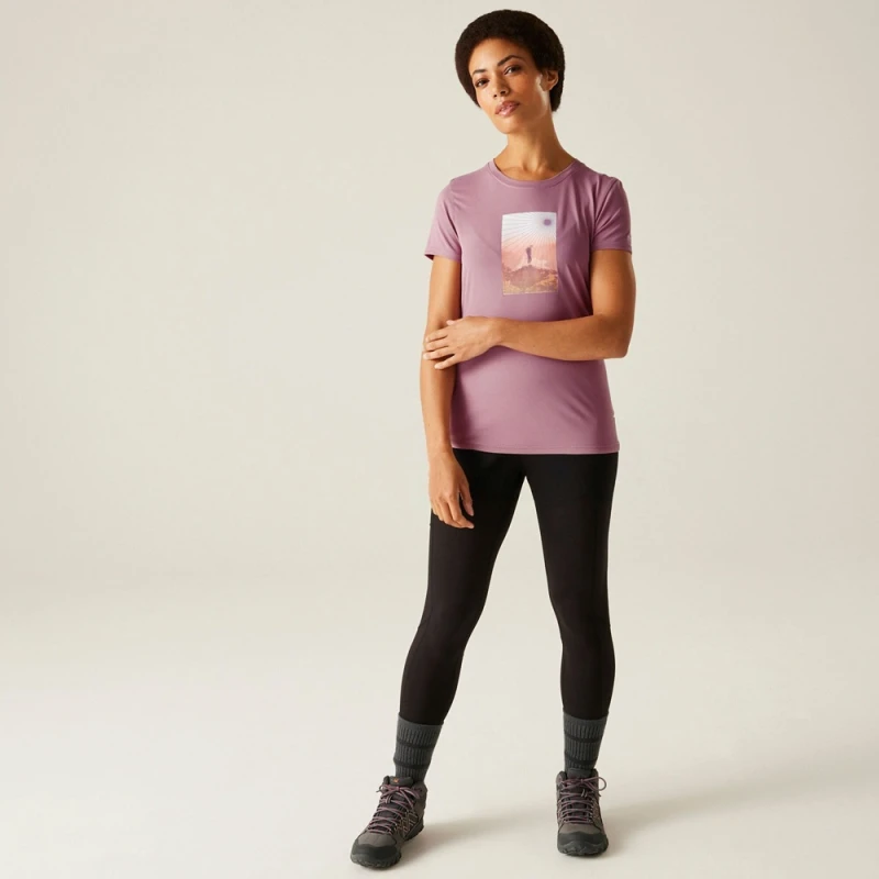 Damska koszulka Regatta Fingal Stretch różowa RWT340 5C2