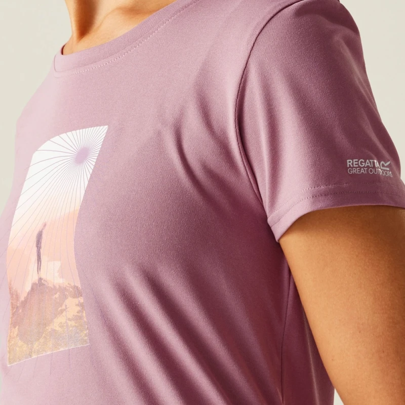 Damska koszulka Regatta Fingal Stretch różowa RWT340 5C2