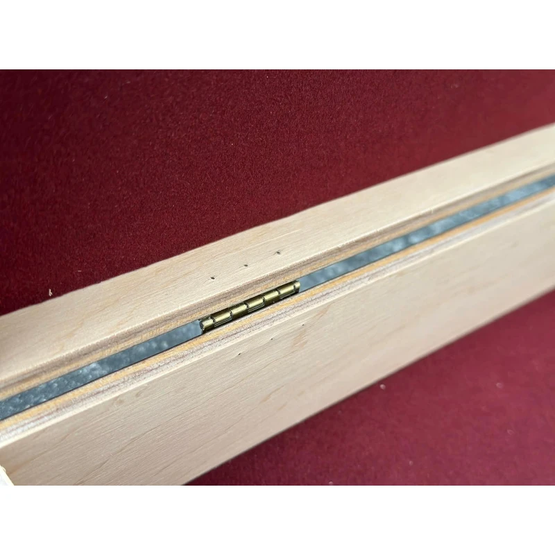 Drewniane pudełko na rewolwer czarnoprochowy, broń itp. 43x13x6 cm