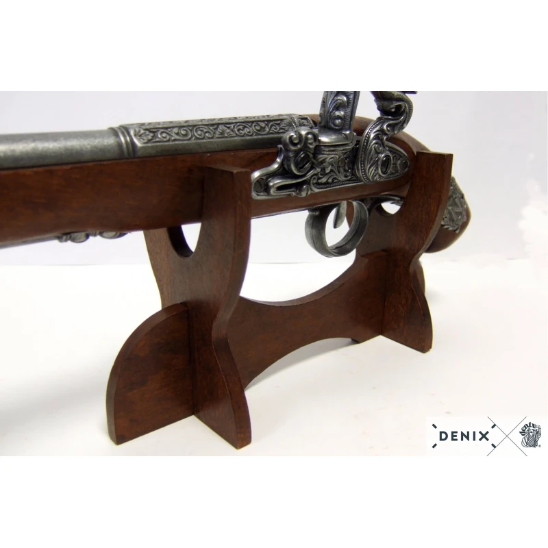 Drewniany, solidny stojak do broni Denix brązowy ekspozytor