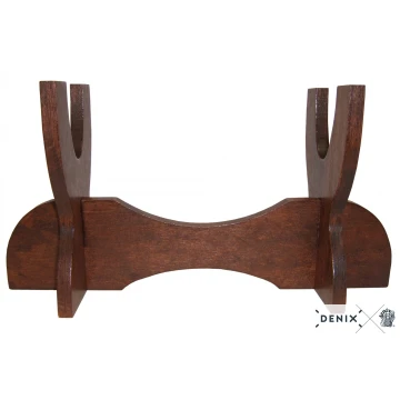 Drewniany, solidny stojak do broni Denix brązowy ekspozytor