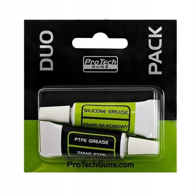 Duo Pack ProTech Guns zestaw smarów, smar silikonowy i smar PTFE  