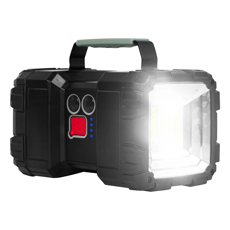 Duża Latarka LED akumulatorowa Szperacz dwustronna, 450 lm 40 W, Powerbank 5200 mAh