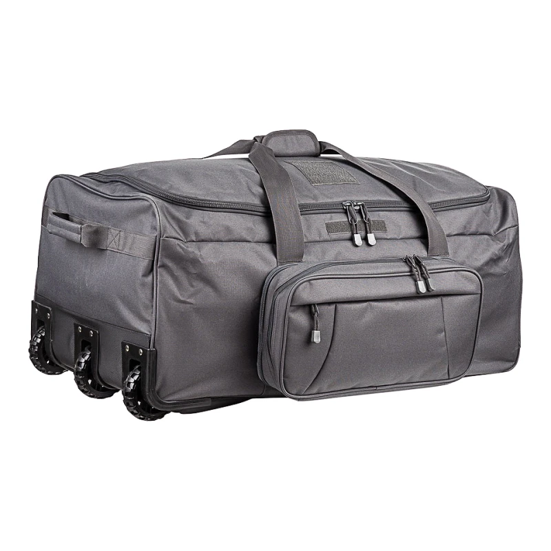 Duża torba wojskowa transportowa Trolley commando 101 INC 136L, wolf grey, szara