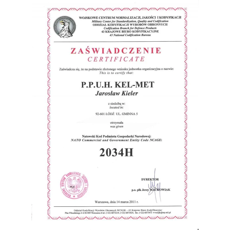 Duże Kajdanki atestowane oryginalne policyjne INOX KM1001 Kel-Met