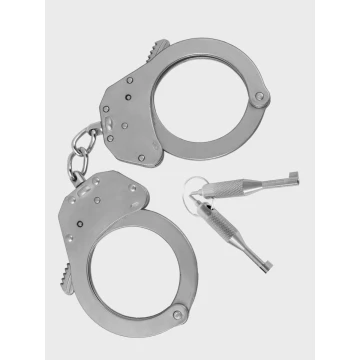 Duże profesjonalne Kajdanki atestowane dla policyji Kel-Met KM1001 inox 